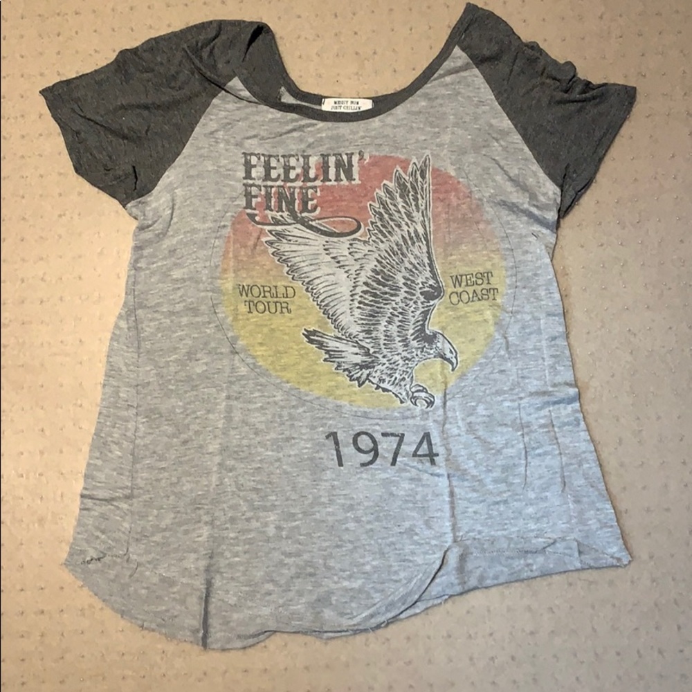 Gray “Feelin’ Fine” T-shirt